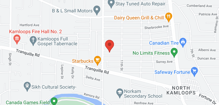 map of 1145 MONCTON AVE